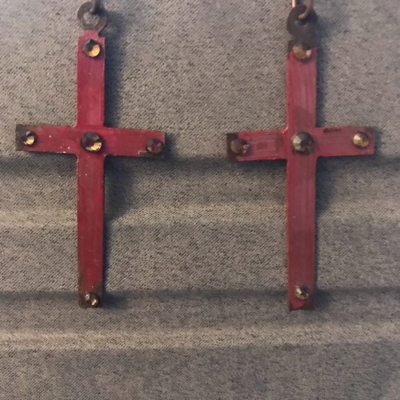 Handmade earrings.  Fishhook style , unique! - Picture 4 of 4